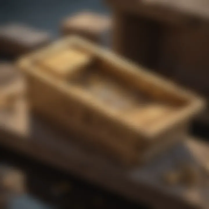 An intricate design of a small gold sluice box showcasing its unique features