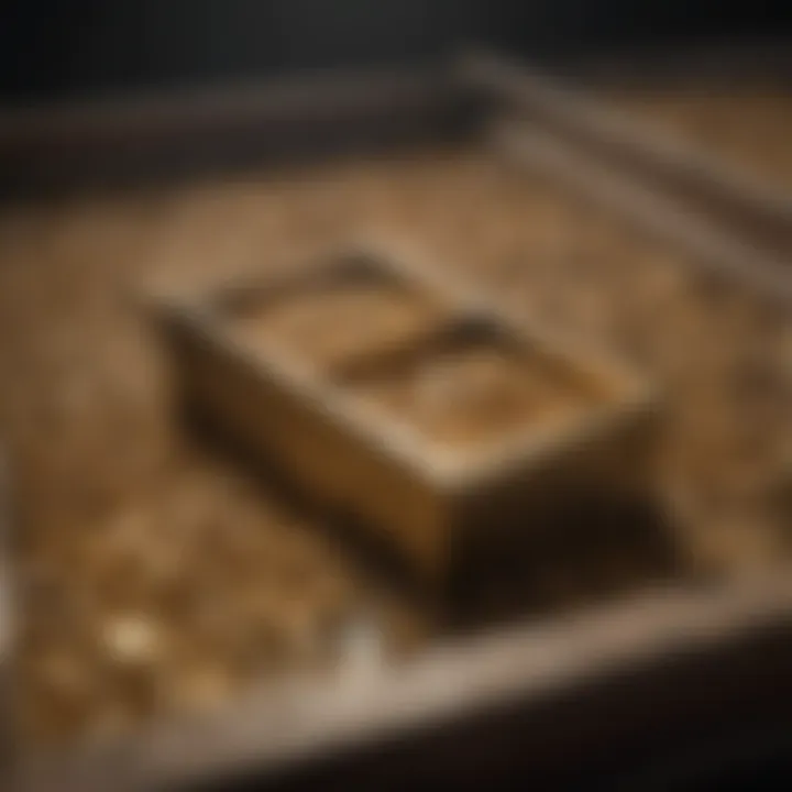 Various materials utilized in the construction of small gold sluice boxes