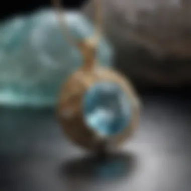 Sparkling Aquamarine Pendant