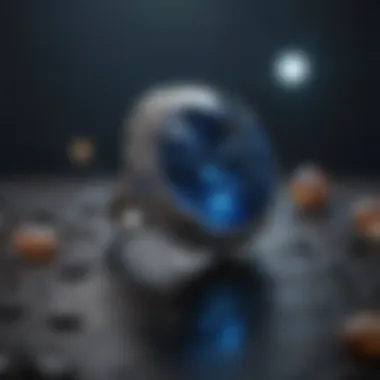 Sparkling Sapphire under Celestial Night Sky Sparkling Sapphire under Celestial Night Sky