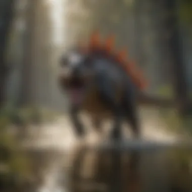Majestic Spinosaurus in Hunt Spinosaurus showcasing its impressive hunting skills