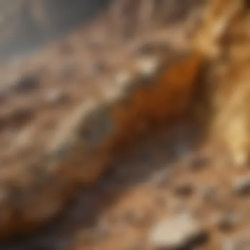 Splendid geological formations in unsearched gold paydirt
