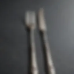 Elegant sterling silver fork with intricate design
