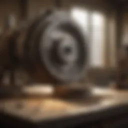 Stone polishing machine in action