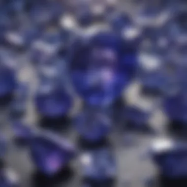 Dazzling Tanzanite Color Palette Tanzanite Crystal Color Variations