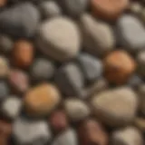 Close-up of various rock types used in cutting techniques