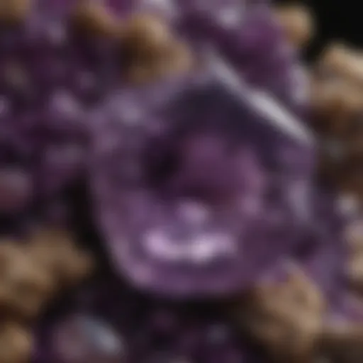 Stunning deep purple Uruguay amethyst cluster showcasing exceptional clarity