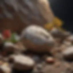 Elegant rock display arrangement highlighting aesthetic value