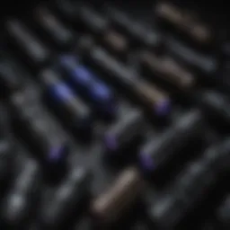 Different types of black light flashlights