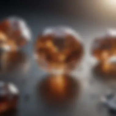 A thermal conductivity test highlighting the superior thermal properties of diamonds