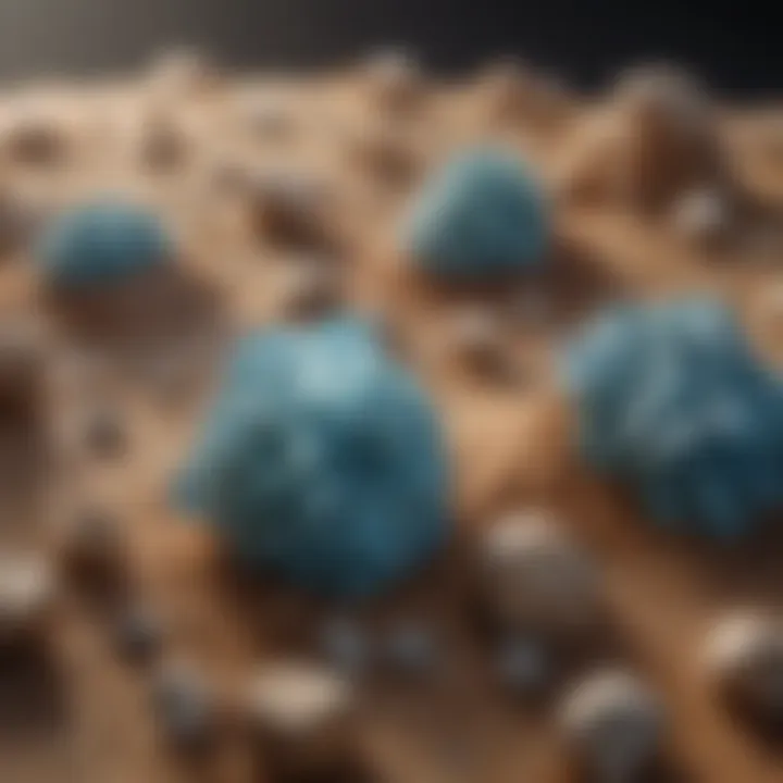 Illustration of zeolites in a detoxification process highlighting their therapeutic effects