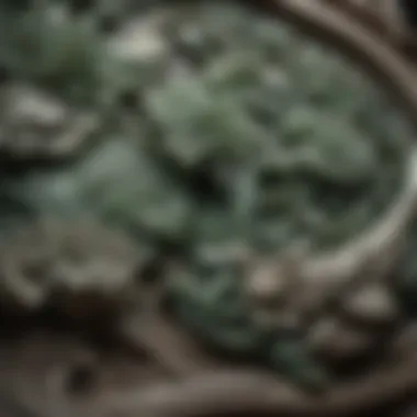 Exquisite jade carving showcasing intricate details