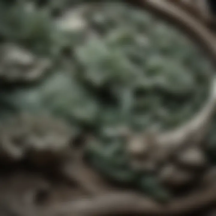 Exquisite jade carving showcasing intricate details