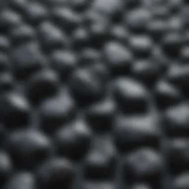 Shungite Stones Texture A close-up of shungite stones showcasing their unique texture