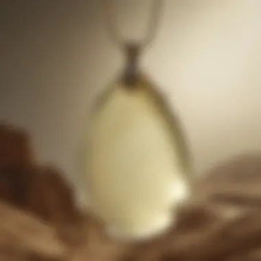 Timeless Elegance of Libyan Desert Glass Pendant