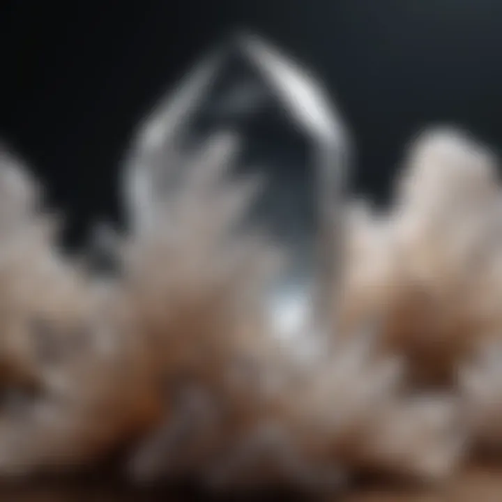 Translucent Quartz Crystal Formation