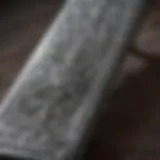 Silver bar with intricate designs