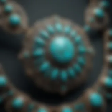 Masterful Craftsmanship of Turquoise Pieces Intricate turquoise jewelry craftsmanship