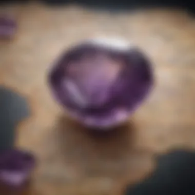 Map highlighting prominent geographical sources of amethyst around the world