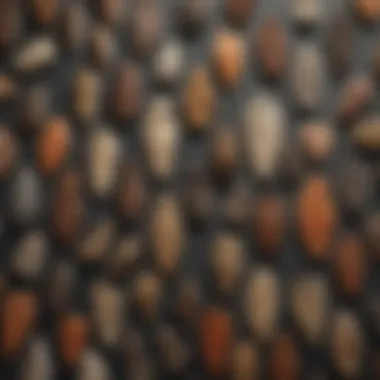 A variety of arrowhead identifiers showcasing different shapes and materials