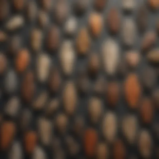 A variety of arrowhead identifiers showcasing different shapes and materials