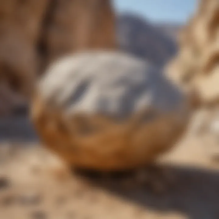 Caliche rock used in a construction setting, illustrating its practical applications.
