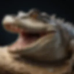 Detailed illustration of croc scute anatomy highlighting unique structures