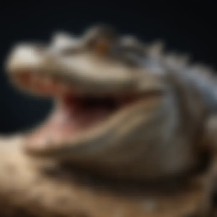Detailed illustration of croc scute anatomy highlighting unique structures