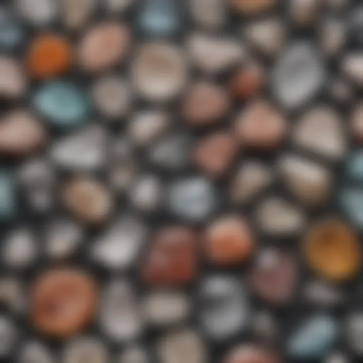 Comparison chart of quartz varieties and their properties