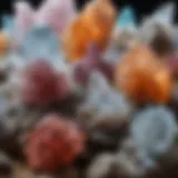 A stunning display of various rock crystals showcasing their unique formations and colors.