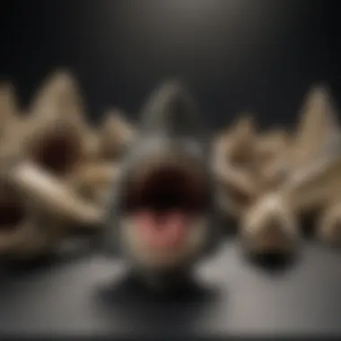 Diverse Megalodon Teeth Collection A collection of megalodon teeth of varying sizes, showcasing the diversity in shape and condition.