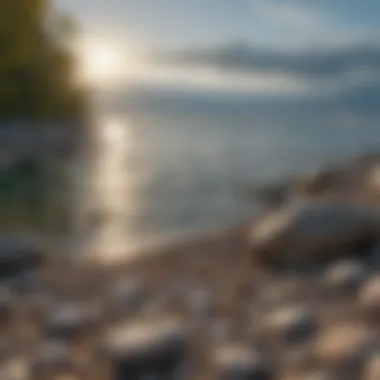 Scenic Lake Michigan: Home of the Petoskey Stone A scenic view of Lake Michigan where Petoskey stones can be found