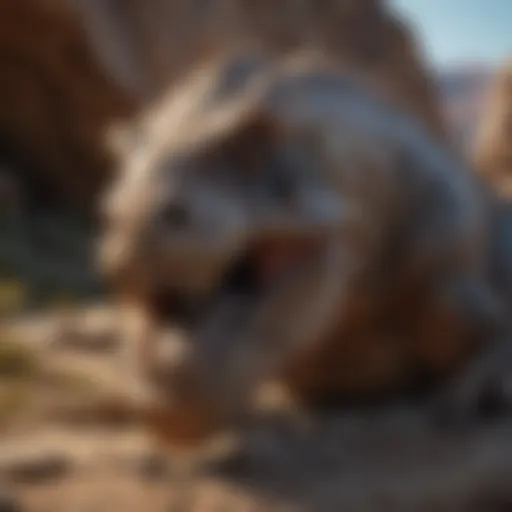 Ancient Dinosaur Fossil Encased in Rock