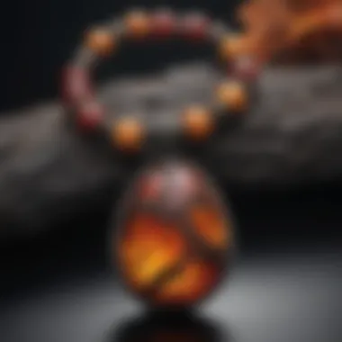 Lava bead jewelry showcasing unique designs and colors