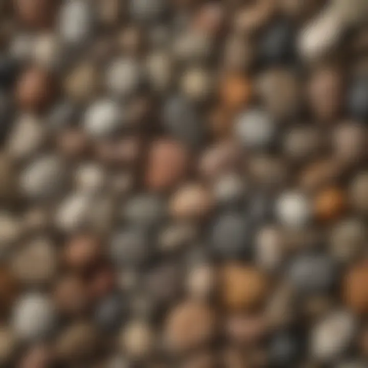 Collection of bulk palm stones showcasing unique textures