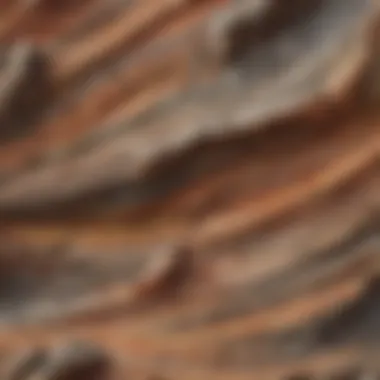 Abstract representation of rock layers in Earth's crust