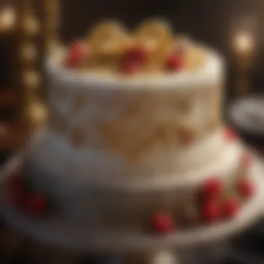 Symbol of Love: Anniversary Cake Beautifully decorated anniversary cake symbolizing love and commitment