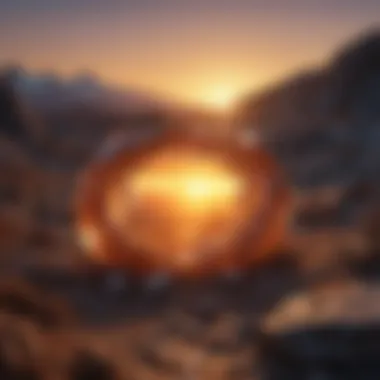 Sunset Illuminating Crystal Excavation Site Sunset Illuminating Crystal Excavation Site