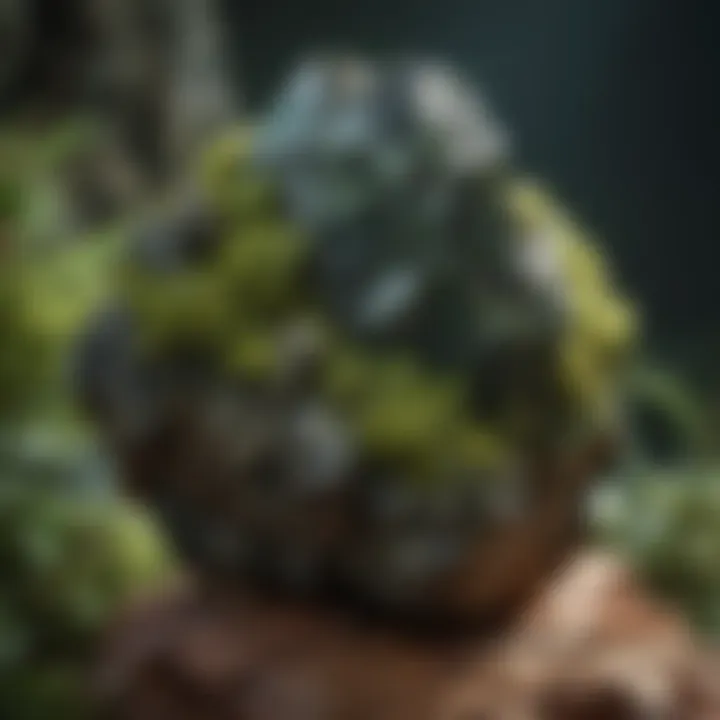 Mystical Epidote Stone in Geological Context