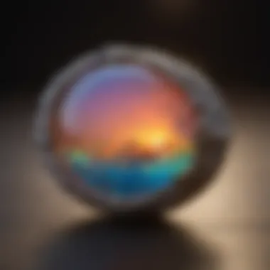 Opal with distinct color play