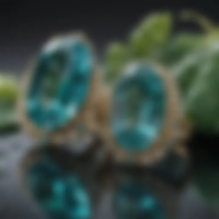 Majestic Emerald and Aquamarine Gemstones Side by Side