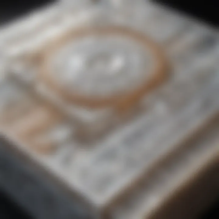 Intricate Geometric Patterns on Selenite Box