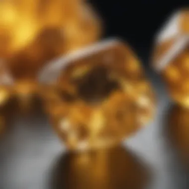 Ethereal Glow of Yellow Topaz Crystal