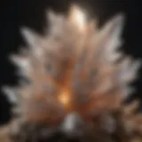 Arkansas quartz crystal formation close-up