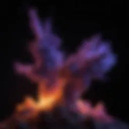 Glowing Chemical Reaction Under Black Light