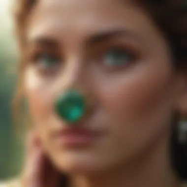 Emerald Divine: Heavenly Guidance Symbol of divine protection and guidance