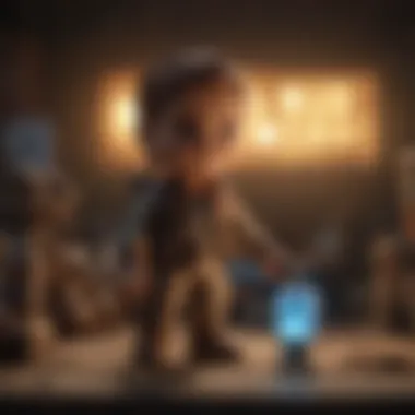 Verifying Funko Pop Vinyls UV flashlight emphasizing the authenticity of a Funko Pop vinyl