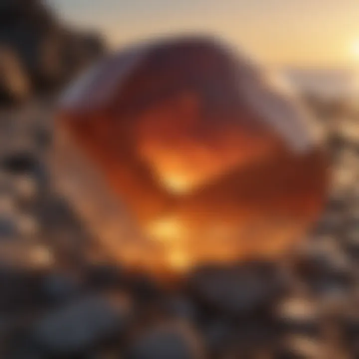 Glistening Gemstone at Sunset