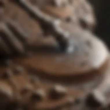 Dremel tool polishing a rock surface to perfection